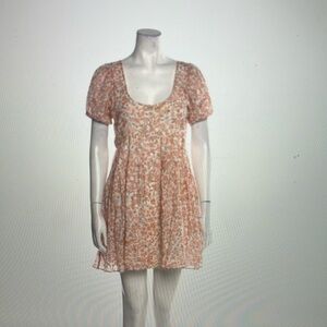 LoveShackFancy floral print mini dress size S